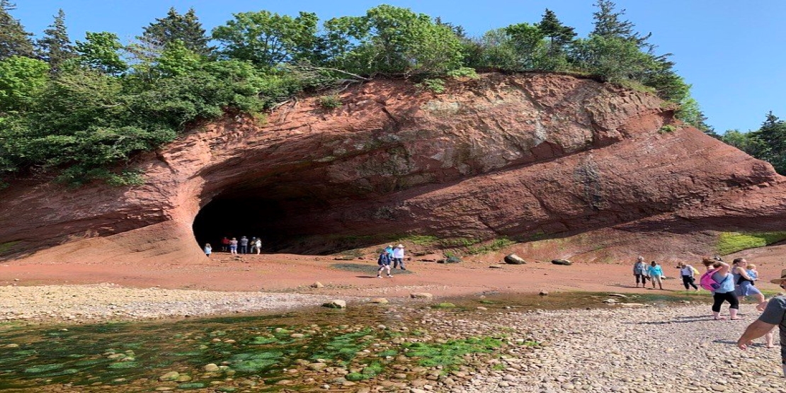 St. Martins Sea Caves in New Brunswick