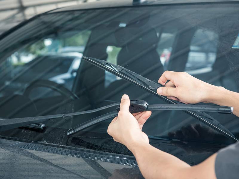 Inspect The Windshield for car maintenance Checklist in Canada