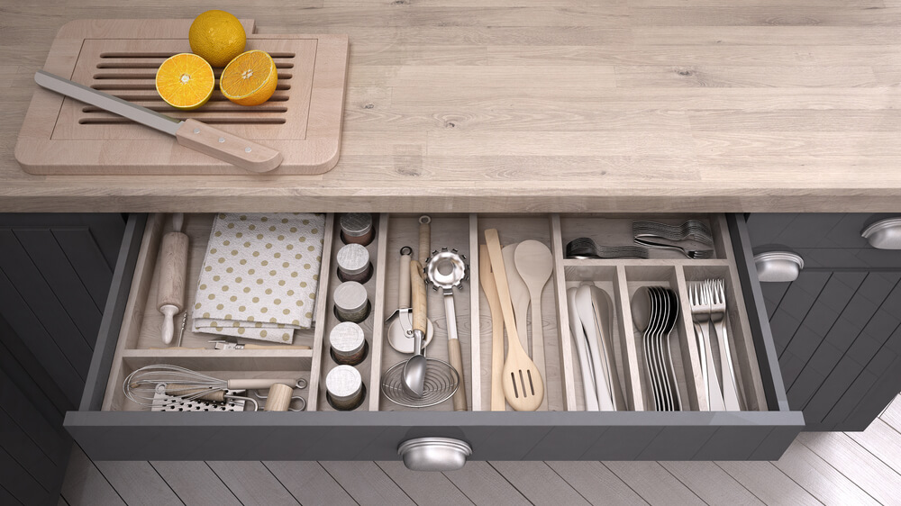 Integrated Drawers For Kitchen Cabinets