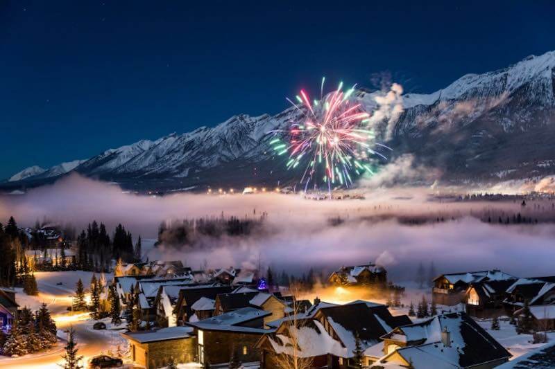 new years eve in Canada Banff